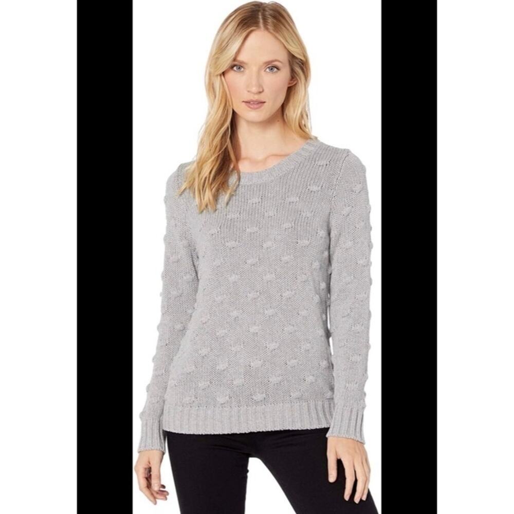 VINCE CAMUTO POPCORN KNIT GREY SWEATER WOMEN'S XS NWT